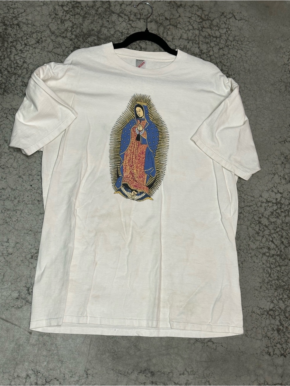 Vintage 90s Virgin De Guadalupe Religious Catholic T shirt XL